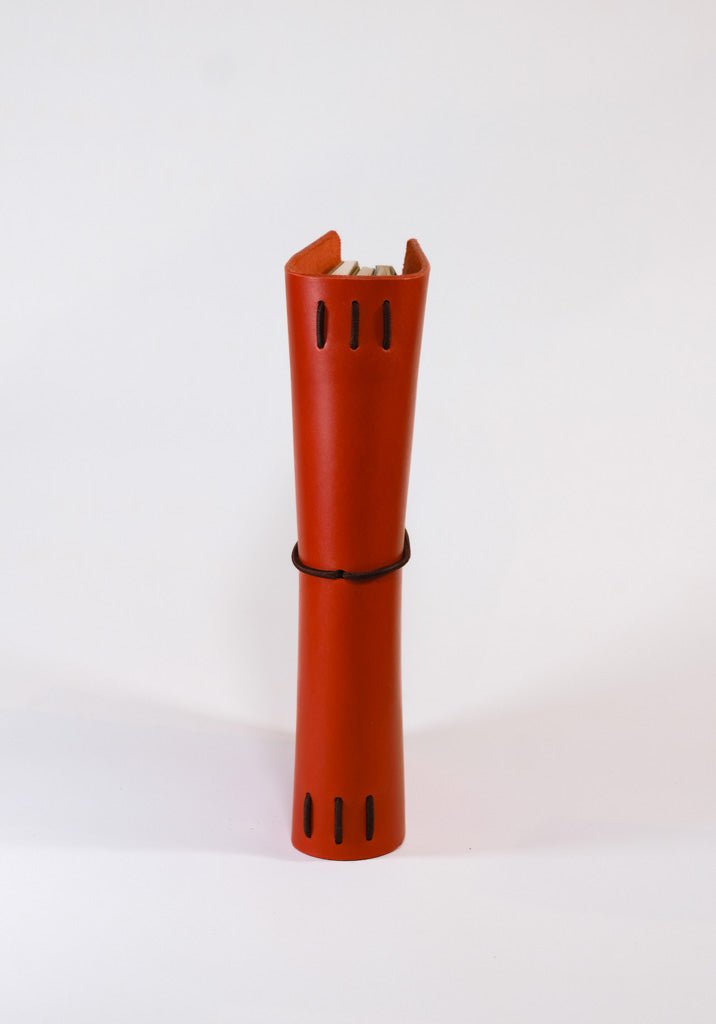 Brick Red Italian Leather Traveler’s Notebook Cover A6 - ArtnBooks - ArtnBooks Shop