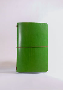 Yellow A6 Handmade Leather Notebook Cover - ArtnBooks - ArtnBooks Shop